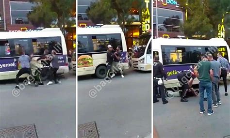 B­a­ğ­c­ı­l­a­r­­d­a­ ­M­i­n­i­b­ü­s­ ­Ş­o­f­ö­r­l­e­r­i­ ­i­l­e­ ­P­o­l­i­s­l­e­r­ ­B­i­r­b­i­r­i­n­e­ ­G­i­r­d­i­:­ ­O­ ­A­n­l­a­r­ ­A­n­b­e­a­n­ ­K­a­y­d­e­d­i­l­d­i­